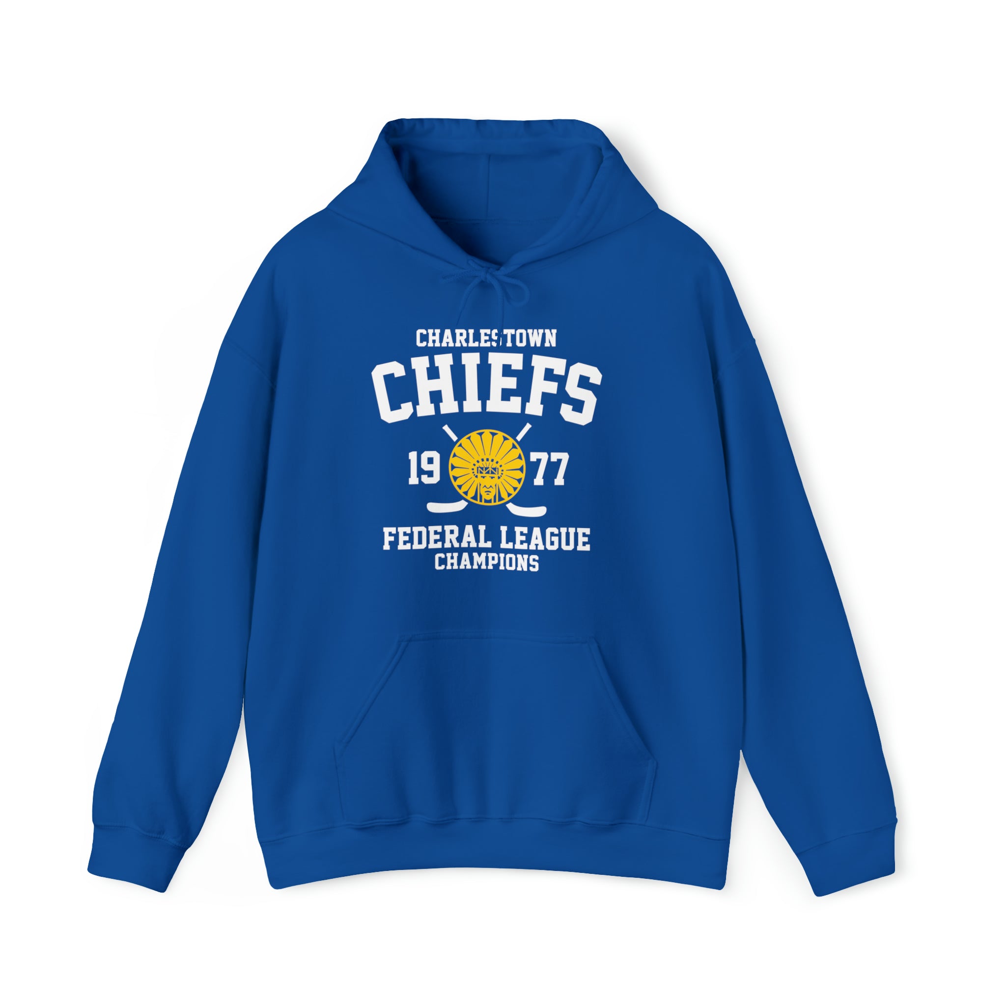 Printify Slap Shot - Chiefs 1977 Champs Hoodie 3XL / Royal