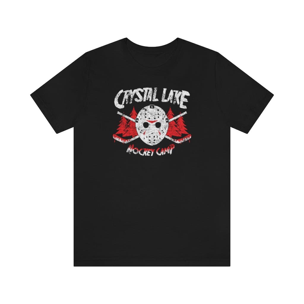 Printify Crystal Lake Hockey Camp Shirt Asphalt / 3XL