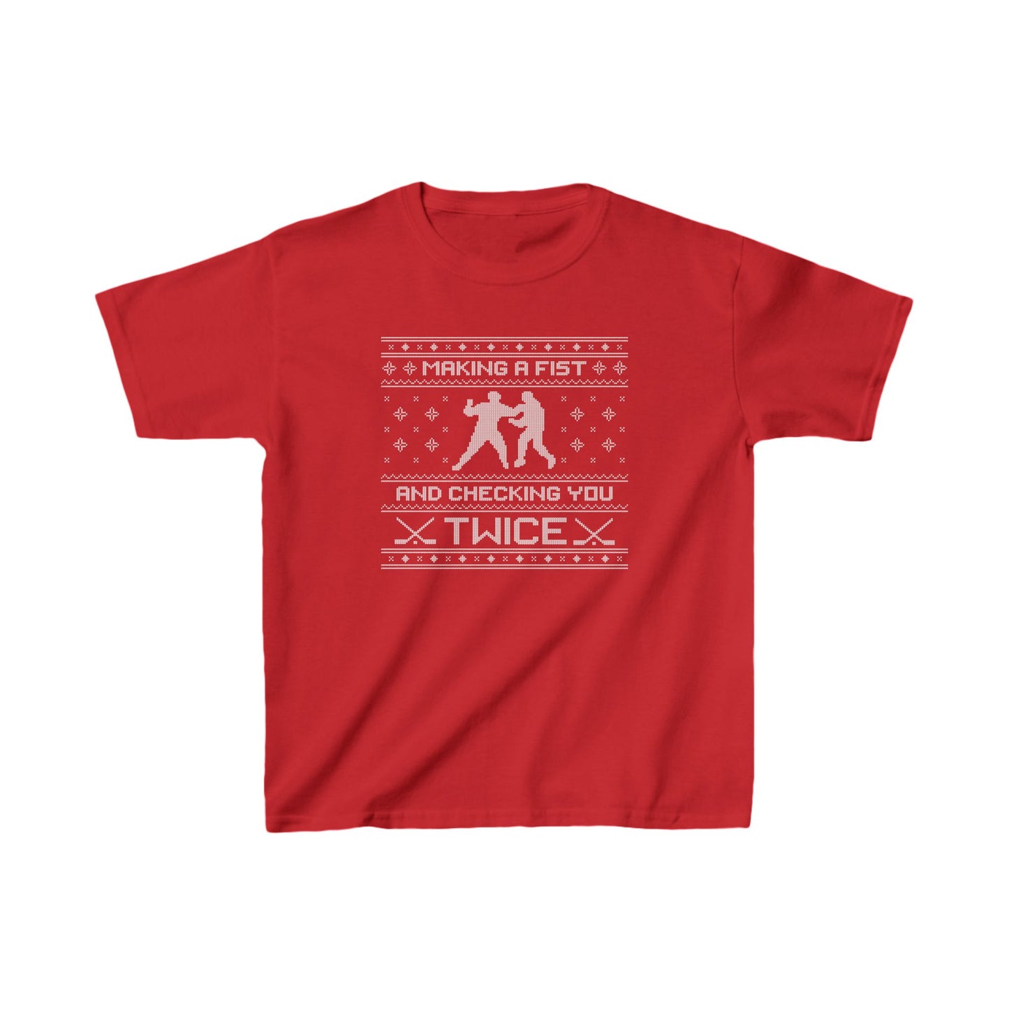 Hockey Christmas Sweater - Kids Shirt