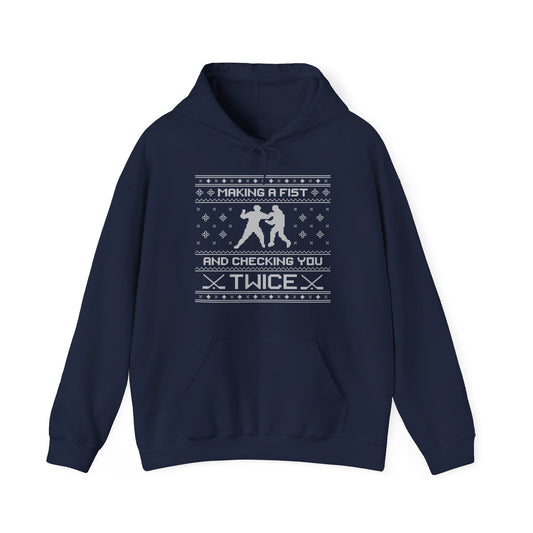 Hockey Christmas Sweater Hoodie