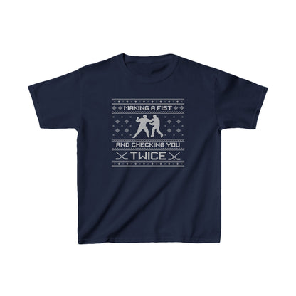 Hockey Christmas Sweater - Kids Shirt